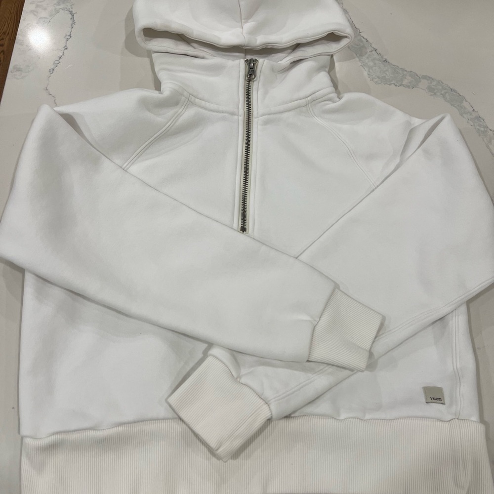 White Zip-Up Hoodie